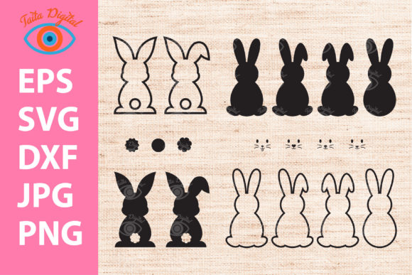 Download Easter Bunny Shape Silhouette Svg - Shape Collection