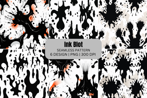 Download Ink Blot Seamless Patterns Background - Premium Resources