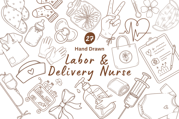 Download 27 Labor &amp; Delivery Nurse Illustrations - Illustrations Collection