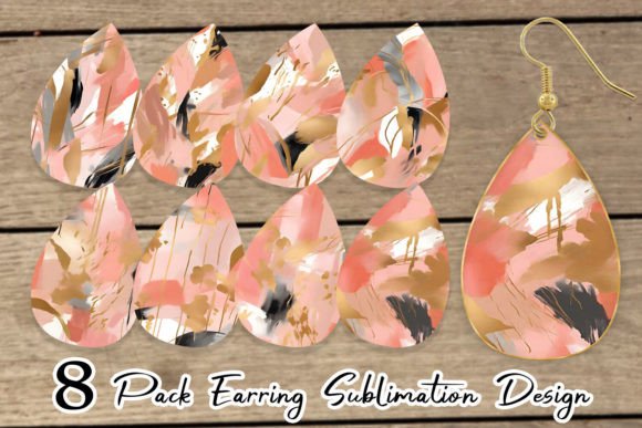 Download Earring Contemporary Art Pink - Contemporary Collection