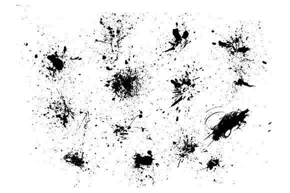 Download Various Ink Blot Splatters Design Set - Premium Bundle