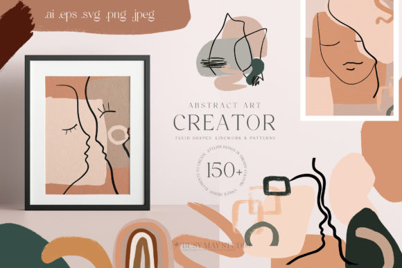 Download Abstract Art Organic Shape Creator Lines - Shape Collection