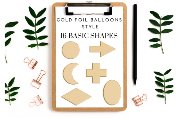 Download Gold Ballon Basic Shape Silhouette - Shape Collection