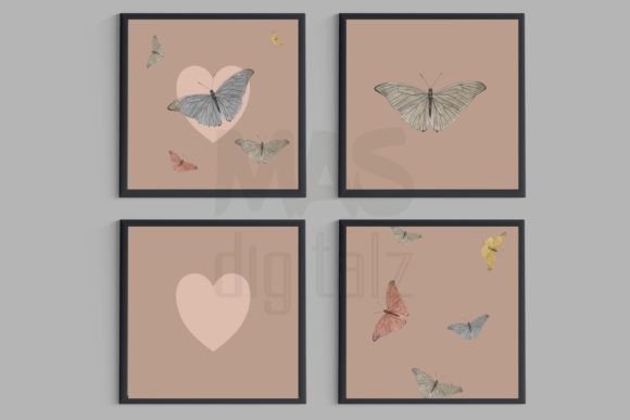 Download Butterfly Baby Nursery Decor Beige - Baby nursery decor Collection